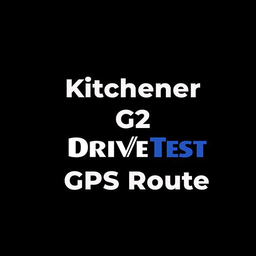 Kitchener G2 Drive Test - GPS Route