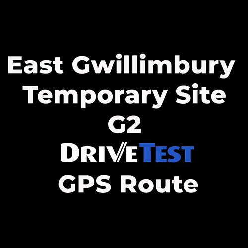 East Gwillimbury Temporary Site G2 Drive Test - GPS Route